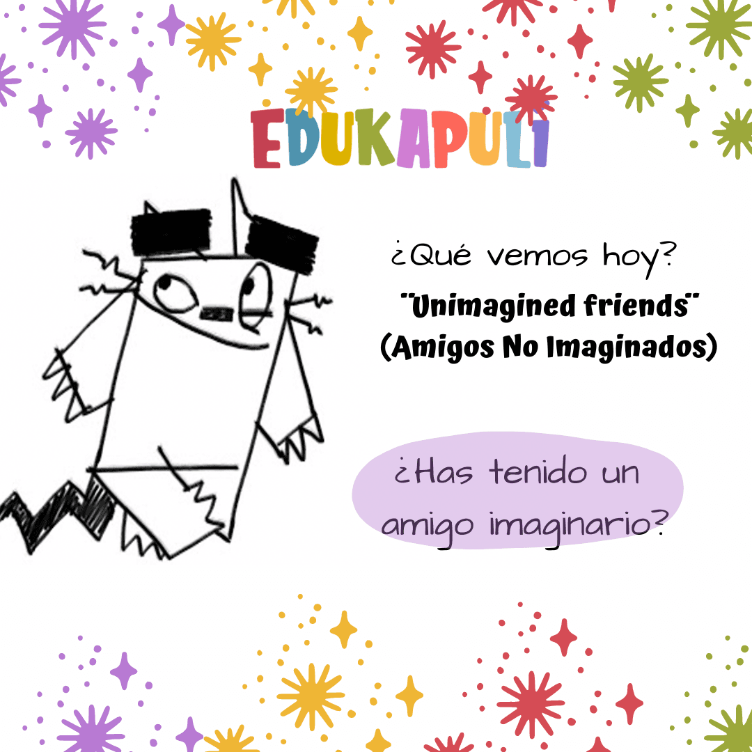 gato dibujado personaje del corto Unimagined friends